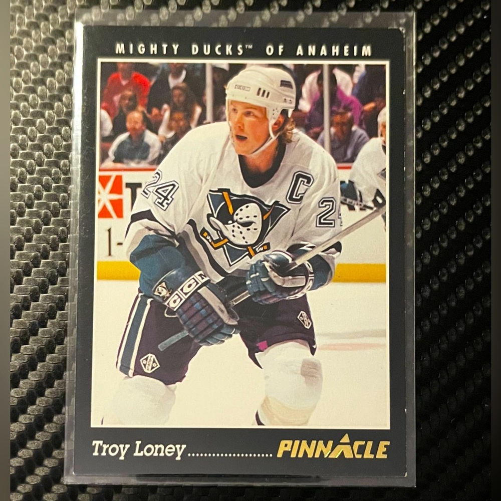 TROY LONEY 1994 PINNACLE MIGHTY DUCKS OF ANAHEIM #379 HOCKEY TRADING CARD VTG